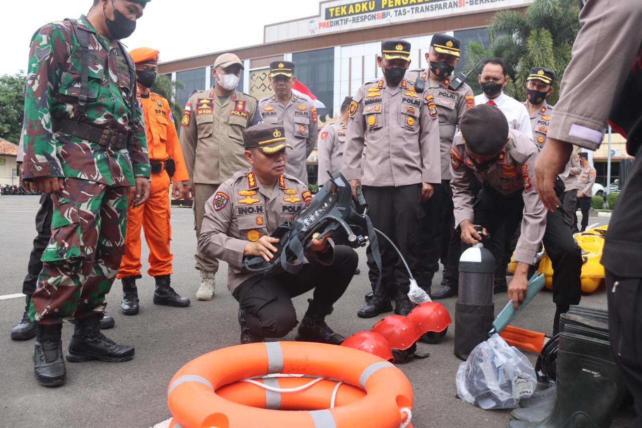 Kapolresta Bandarlampung Pimpin Apel Kesiapsiagaan Bencana Alam