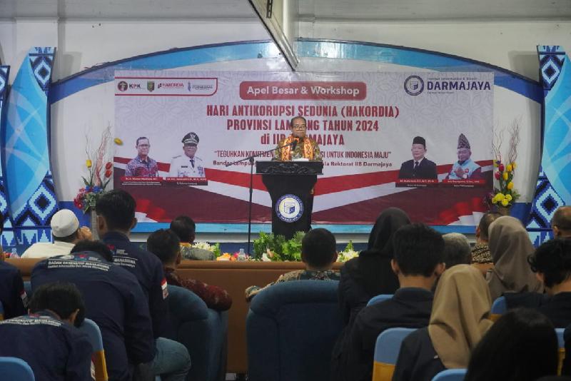 Penjabat Gubernur Lampung Buka Apel Besar dan Workshop Hari Antikorupsi Sedunia