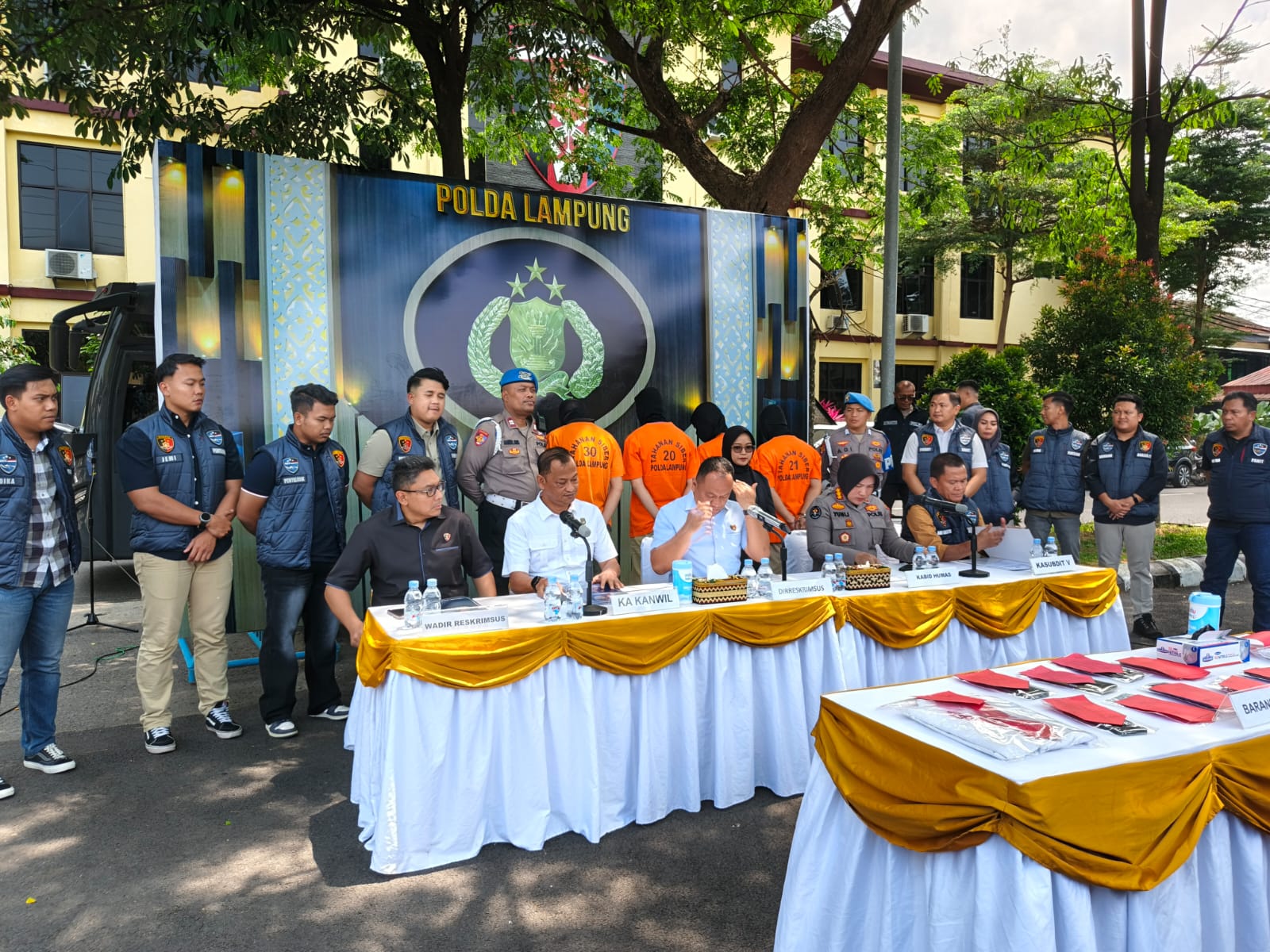 Polda Lampung Ungkap Kasus Love Scamming dan Pemerasan dari Dalam Lapas