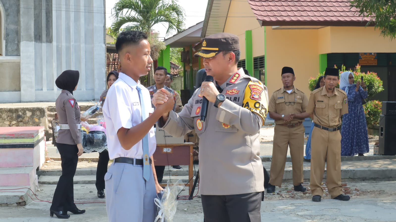Datangi SMKN 2, Kapolresta Bandar Lampung Ajak Selamatkan Generasi Muda