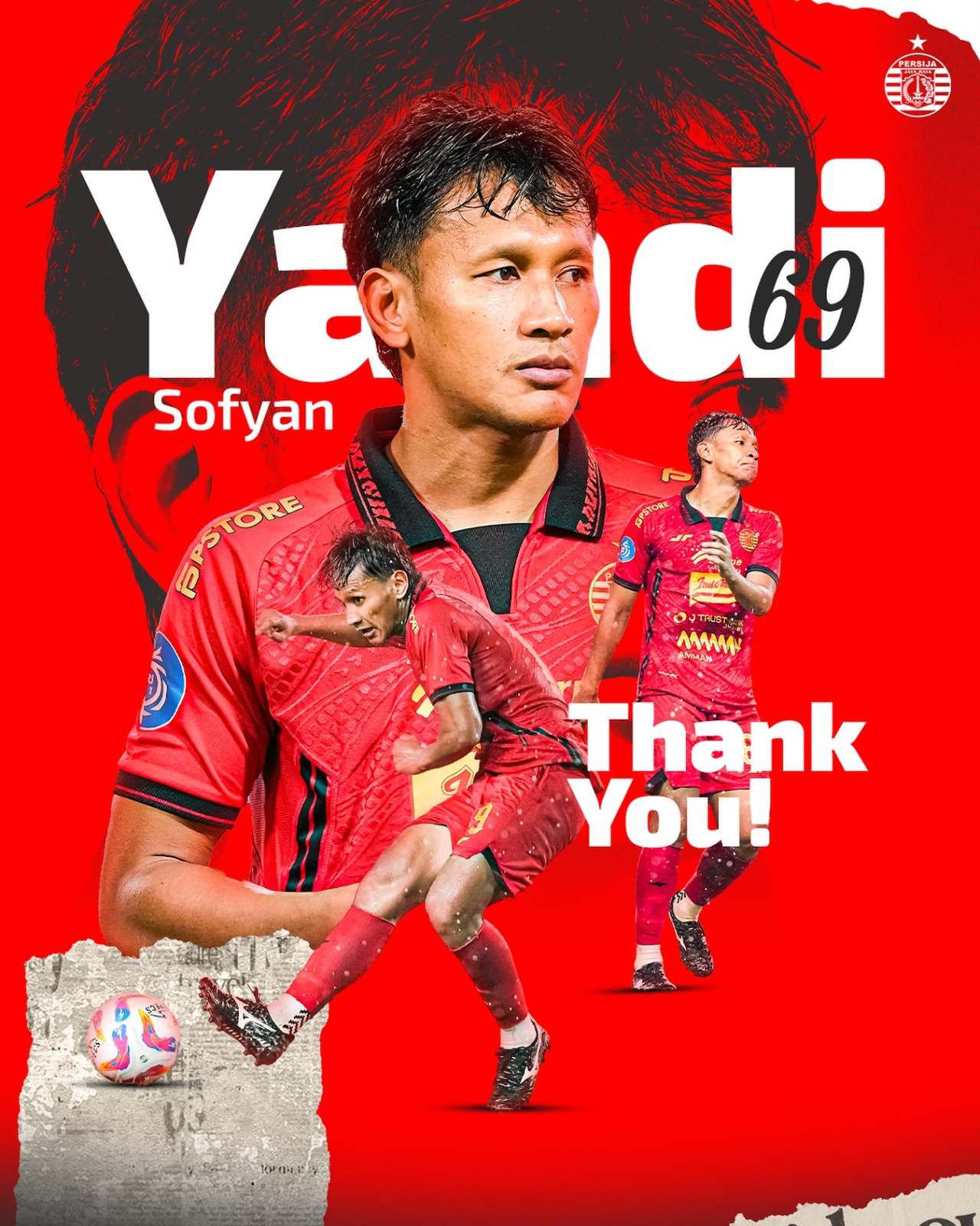 Persija Jakarta Lepas 9 Pemain, Yandi Sofyan Jadi Nama Terbaru