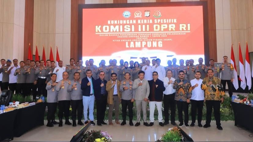 Kapolda Lampung Terima Kunjungan Komisi III DPR RI, Tegaskan Komitmen Penegakan Hukum Transparan