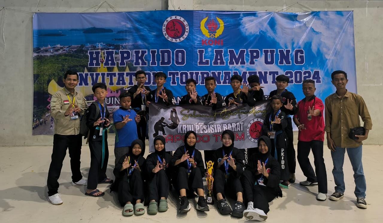 Atlet Hapkido Pesisir Barat Sabet 15 Medali di Kejuaraan Hapkido Lampung Invitation 2024