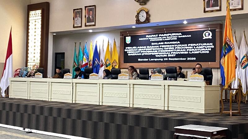 28 Raperda Diusulkan dalam Propemperda Lampung 2027