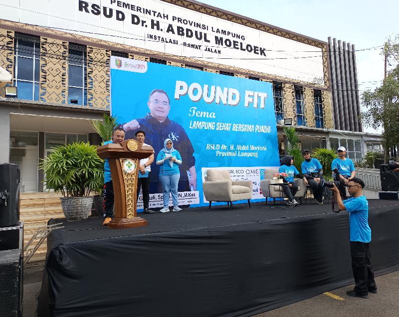 RSUDAM Lampung Gelar Talkshow Kesehatan dan Pound Fit, Upaya Promosikan Hidup Sehat