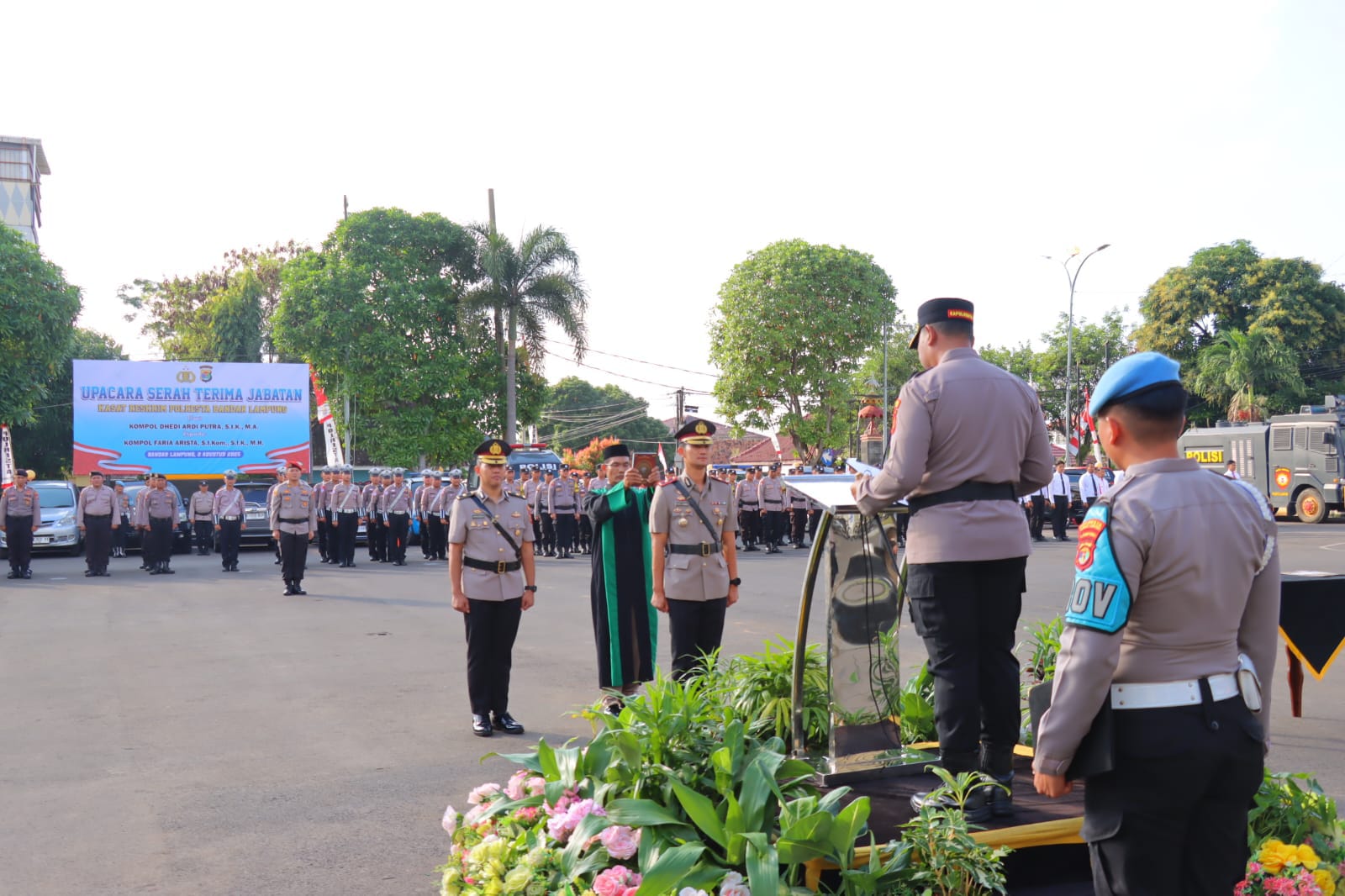 Jabatan Kasat Reskrim Polresta Bandar Lampung Diserahterimakan