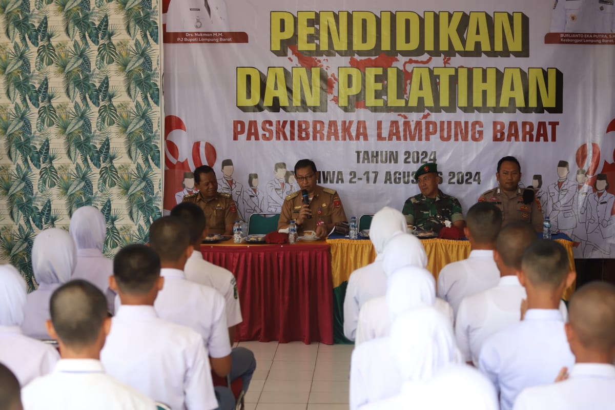 Persiapan HUT RI, 50 Calon Paskibraka di Lampung Barat Ikuti Diklat