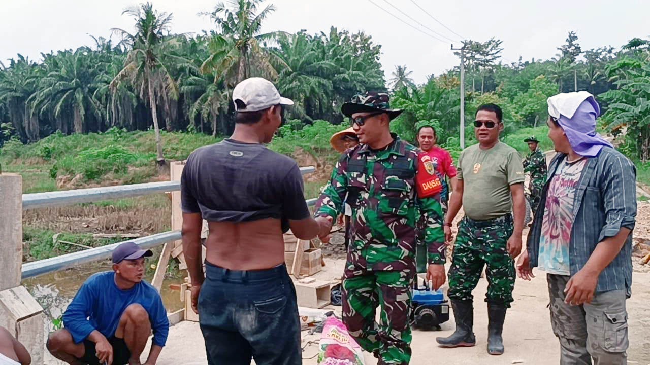 Pengerjaan TMMD di Desa Budi Lestari Hampir Rampung, Dandim 0421 : Tinggal Penyempurnaan