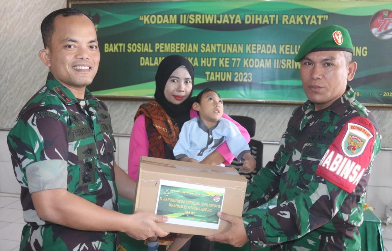 Peduli Stunting, Dandim : Jangan Kecil Hati, Rawat Mereka dengan Penuh Kasih Sayang