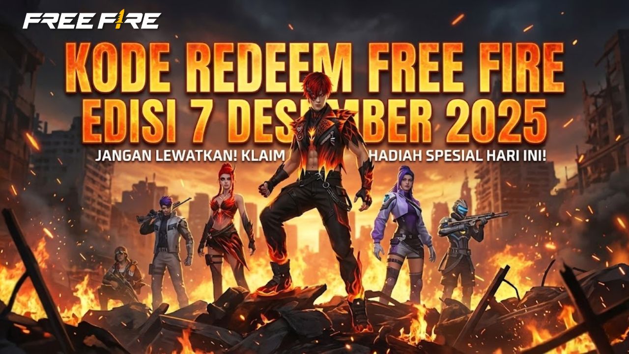 Panen Diamond dan Skin Gratis! Daftar 60 Kode Redeem FF Hari Ini, 7 Desember 2025