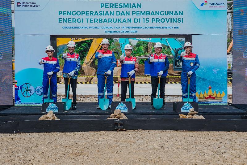 Lampung Dukung Transisi Energi Hijau, Sekdaprov Resmikan Groundbreaking Proyek Eksplorasi Gunung Tiga