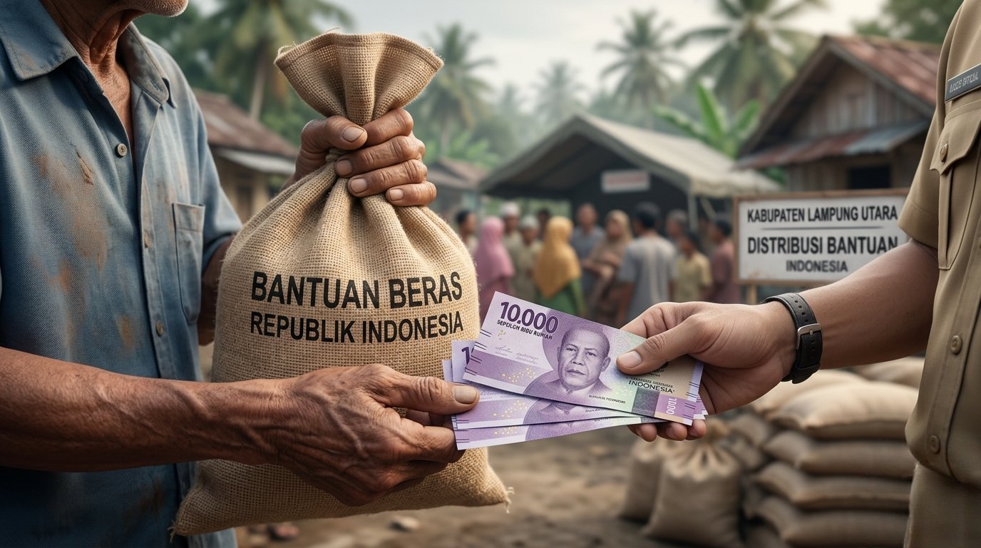 Warga Mulang Maya Keluhkan Pungutan Rp30 Ribu Saat Terima Bantuan Beras