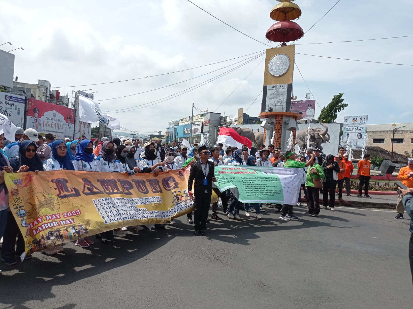 Aksi May Day, Buruh Sampaikan 5 Tuntutan ke Pemprov Lampung