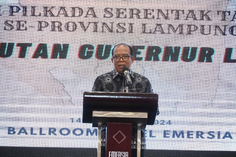 Pj Gubernur Samsudin Buka Rakor Kesiapan Pilkada Serentak Se-Provinsi Lampung