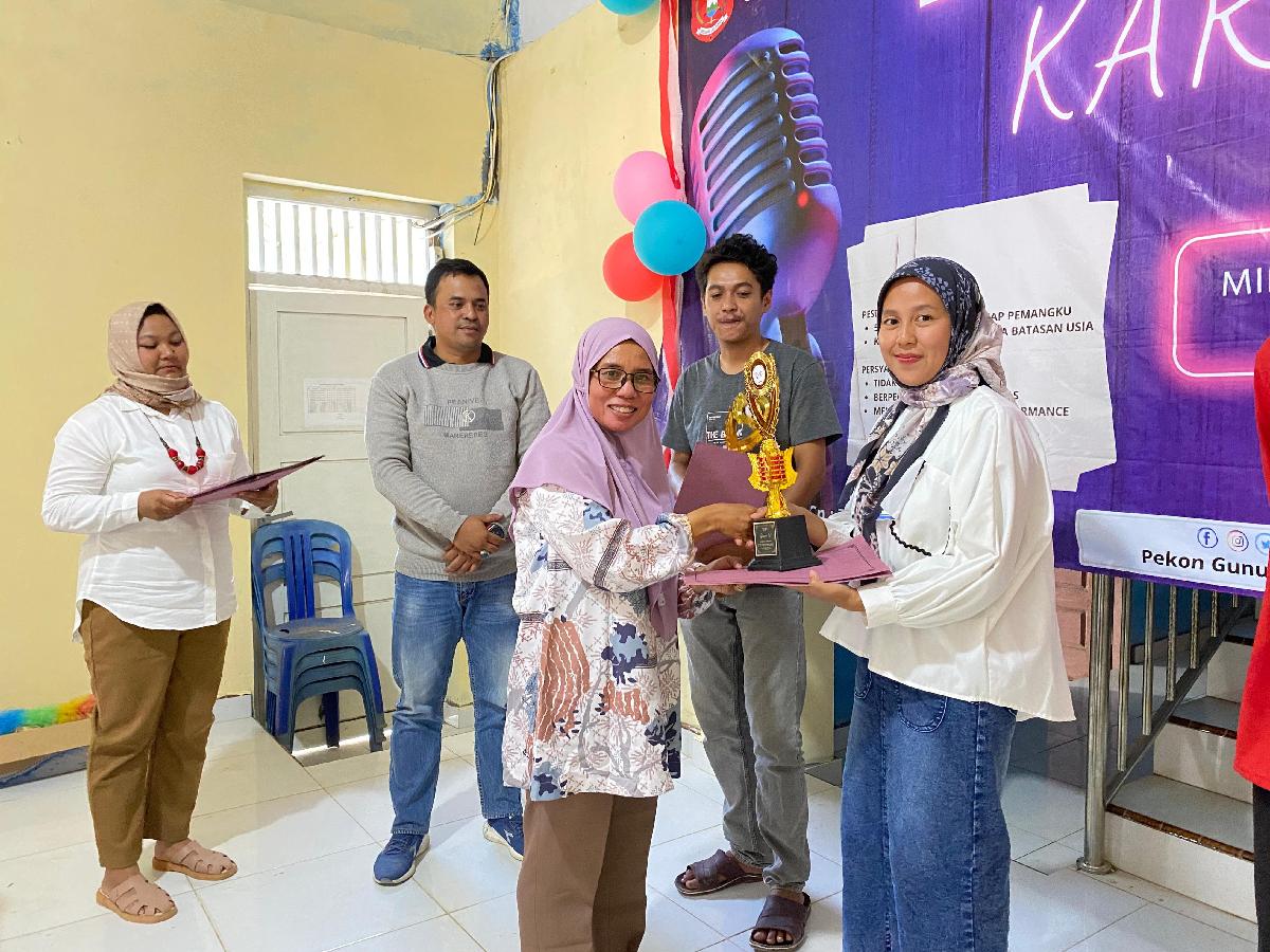 Lomba Karaoke HUT RI Ke-79, Tahun 2024 Pekon Gunung Terang Berlangsung Meriah