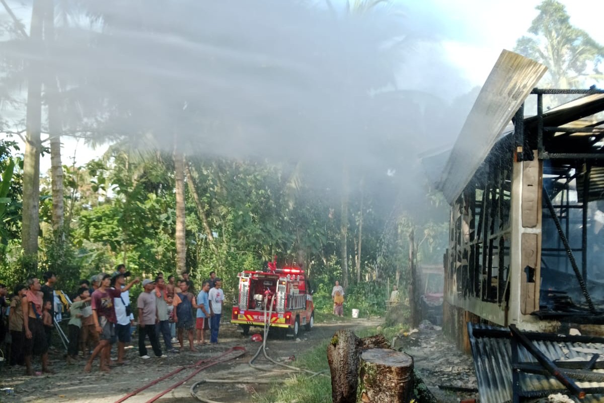 Rumah Warga Pedada Ludes Terbakar, Diduga Korsleting Listrik Jadi Penyebab