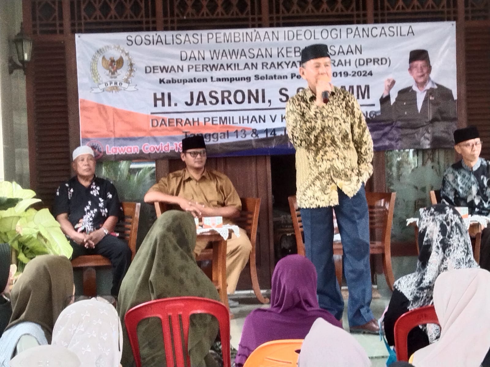 Anggota DPRD Lampung Selatan Jasroni Sosialisasikan IPWK di Desa Jatimulyo 