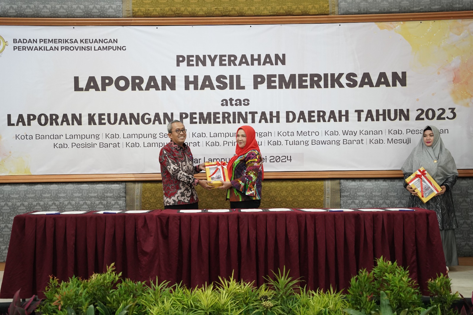 Pemerintah Kota Bandar Lampung Kembali Meraih WTP