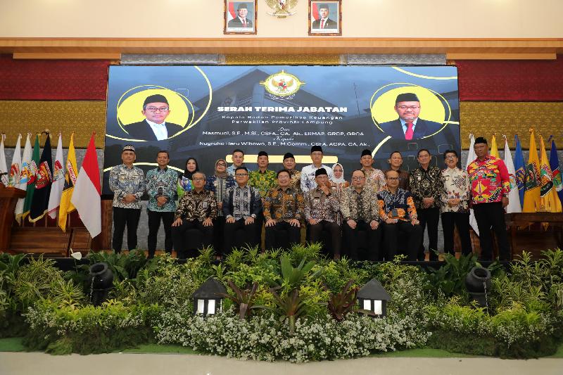 Gubernur Mirza Hadiri Sertijab Kepala BPK Perwakilan Lampung, Tekankan Sinergi dan Tata Kelola Keuangan