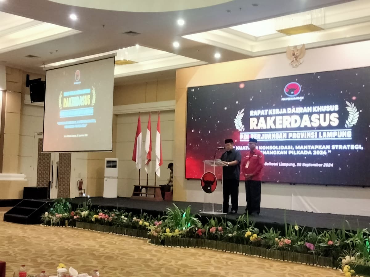 Rakerdasus PDIP Lampung, Target 10 Kemenangan di Pilkada 2024