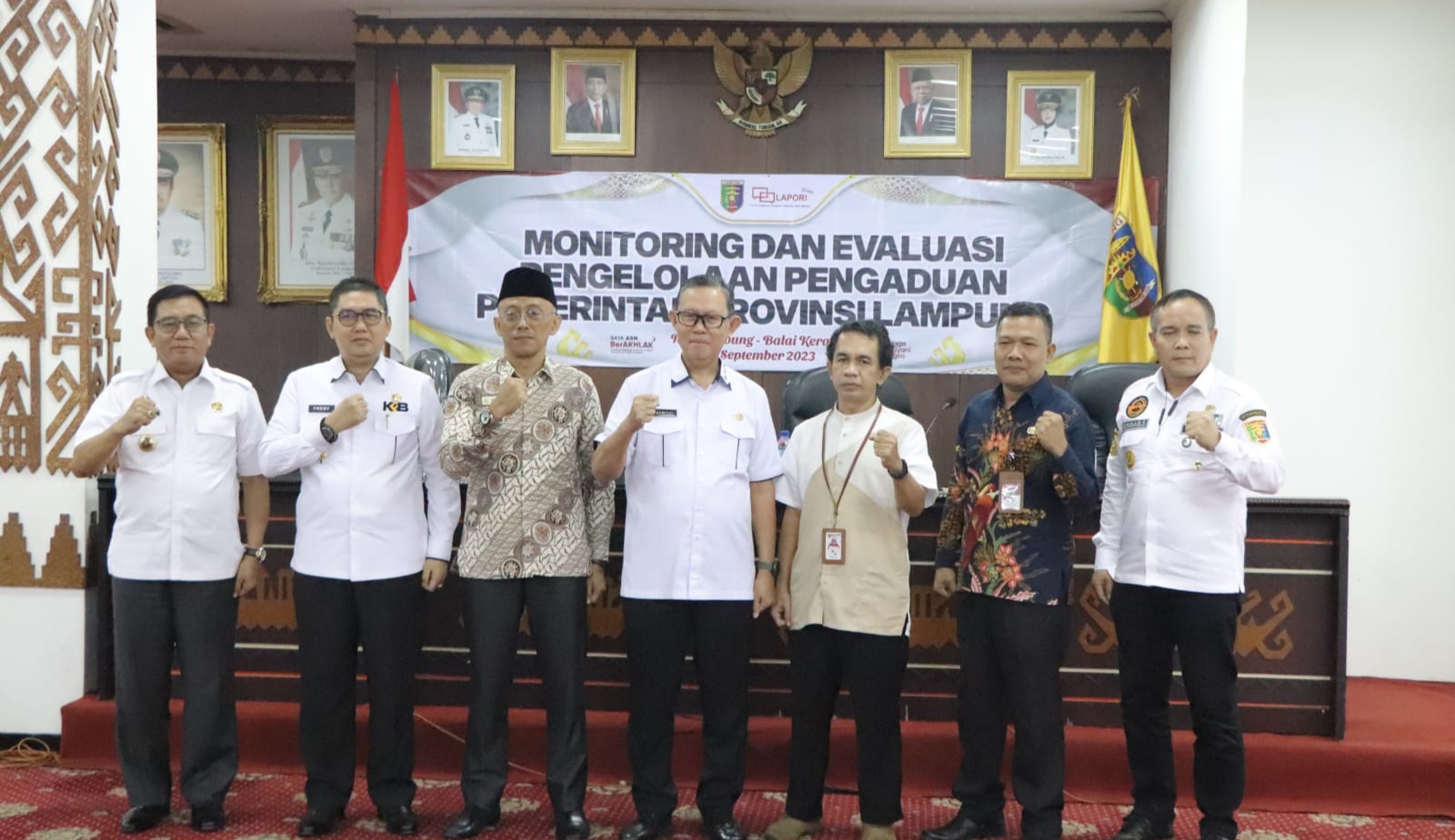 Pemprov Lampung Evaluasi Pengelolaan Pengaduan dan Keterbukaan Informasi