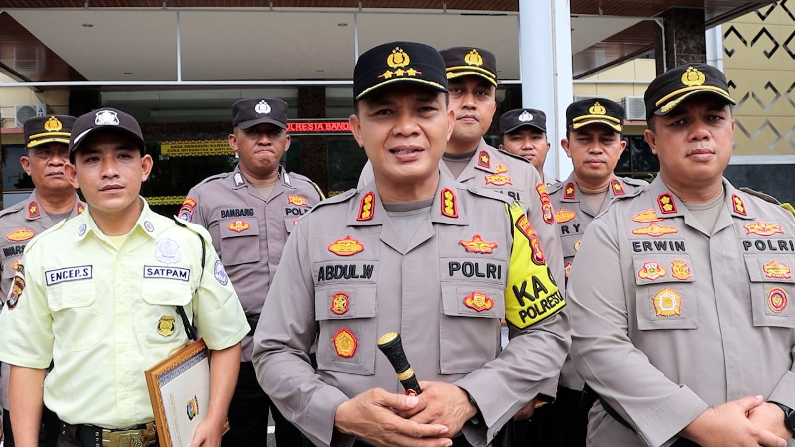 Nobar di Tugu Adipura, Kapolresta Bandar Lampung Sampaikan Ini 