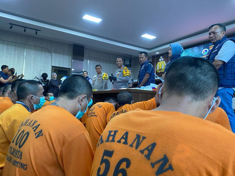 Dalam Sebulan, Polresta Bandar Lampung Tangkap 28 Tersangka Kasus Narkoba