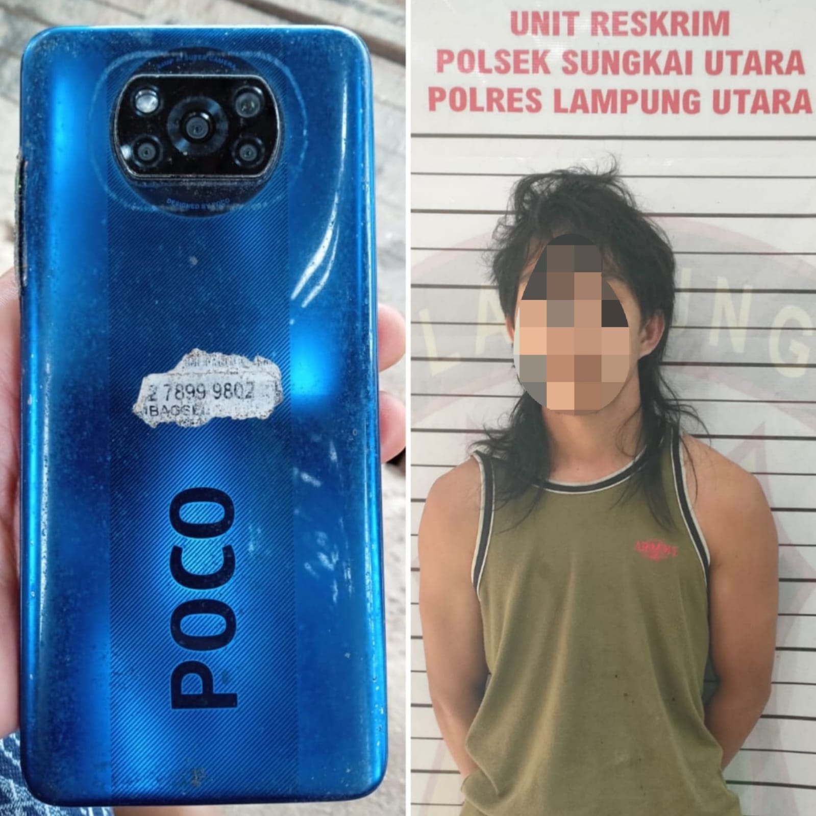 Bobol Rumah Warga, Residivis Curat di Sungkai Utara Kembali Masuk Bui
