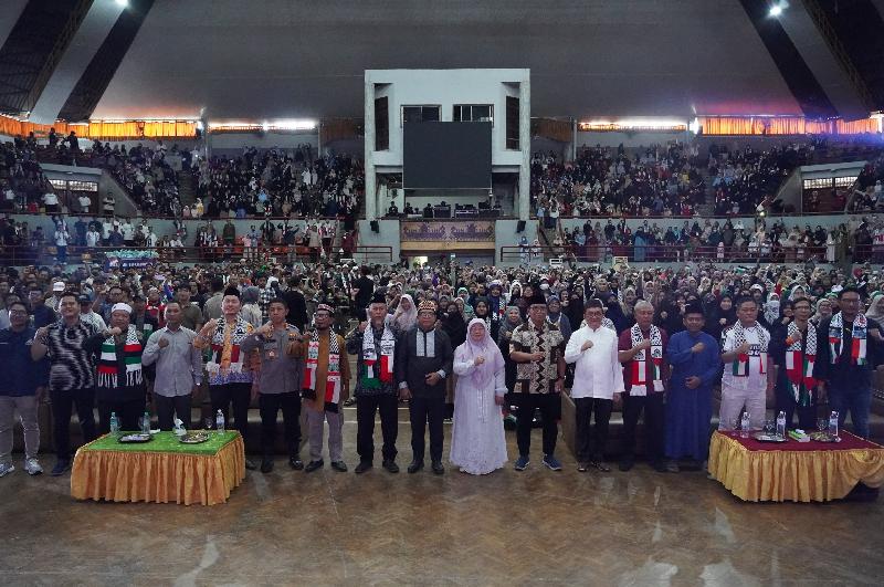 Pj Gubernur Lampung Buka Acara Konser Kemanusiaan Lampung Peduli Palestina