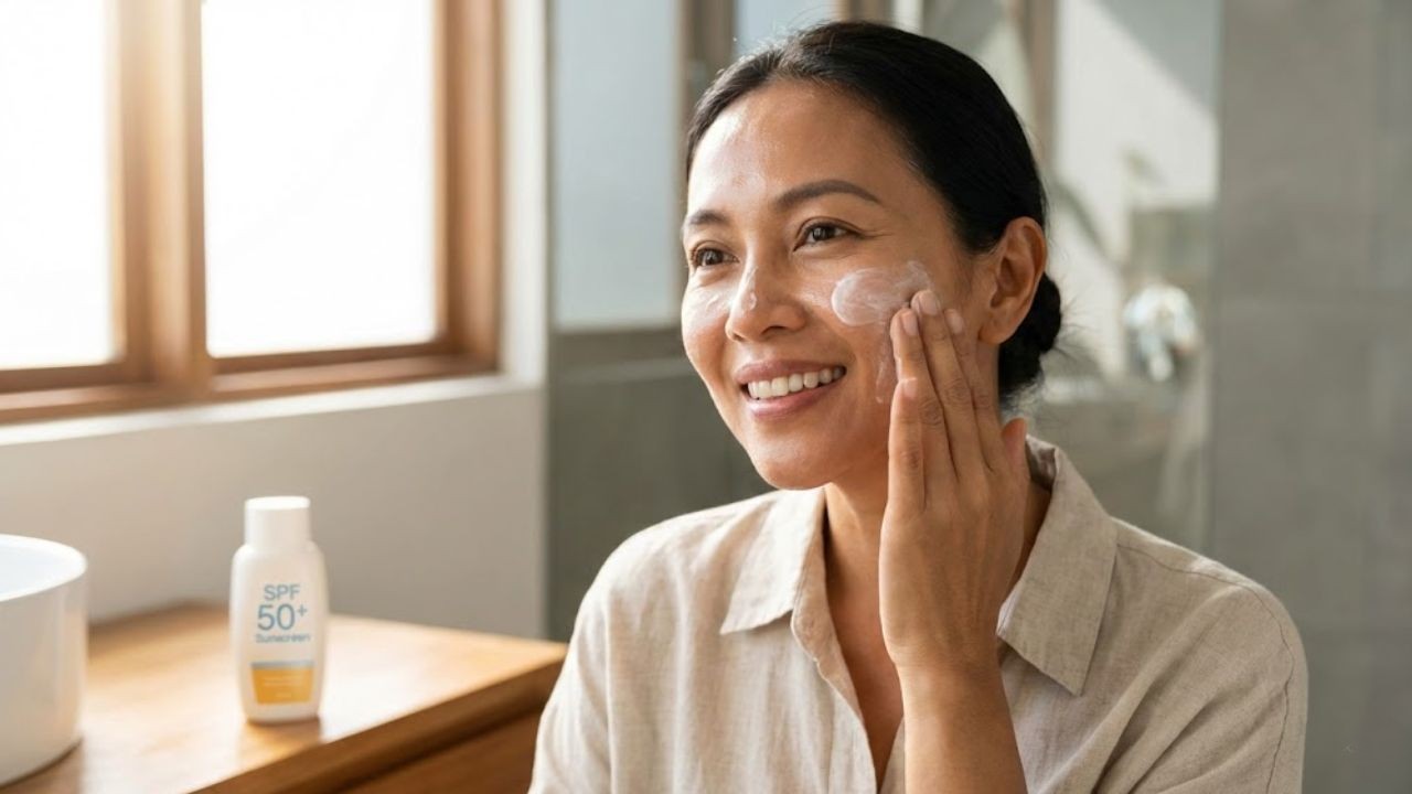 Rahasia Kulit Cerah di Usia 40+, Rekomendasi Sunscreen Terbaik untuk Samarkan Flek Hitam
