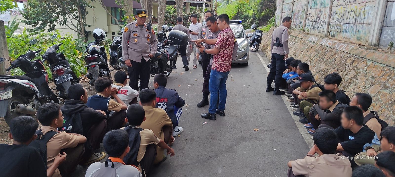 Puluhan Pelajar di Bandar Lampung Diamankan Polisi, Diduga Hendak Tawuran