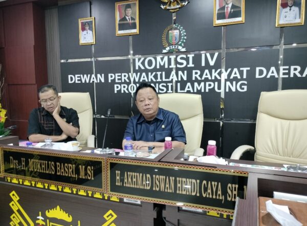 Muklis : Komisi IV DPRD Lampung Panggil Dinas PSDA Bahas Sejumlah Poin Penting