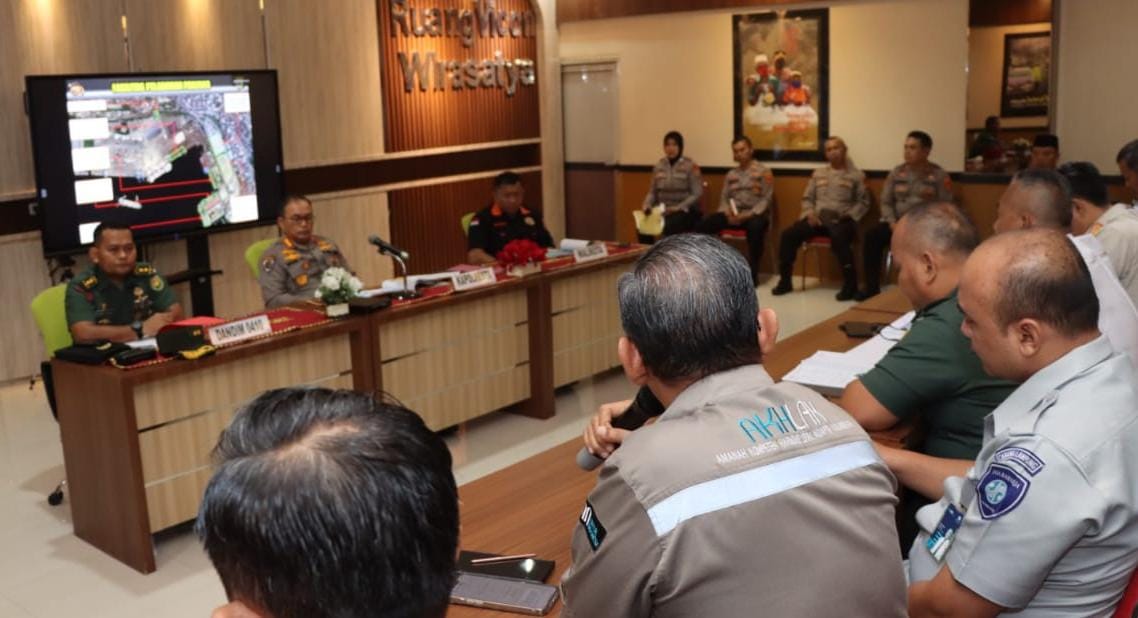 Untuk Kelancaran Arus Mudik, Polresta Bandar Lampung Rakor Lintas Sektor Bidang Operasional