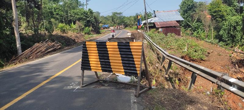 BPJN Laksanakan Penanganan Jalan Amblas di Jalinbar