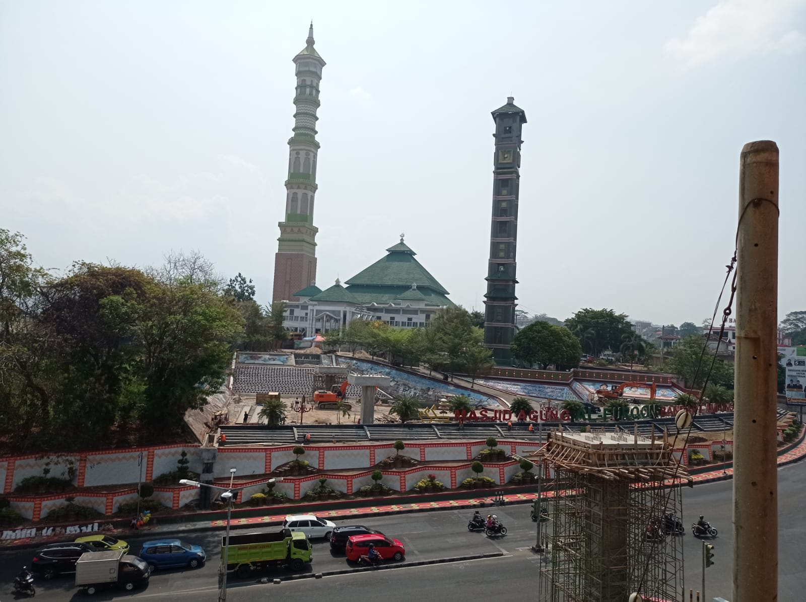 Pembangunan JPO Tahap Ke-2 Masjid Al Furqon Bandar Lampung Dimulai Januari 2024