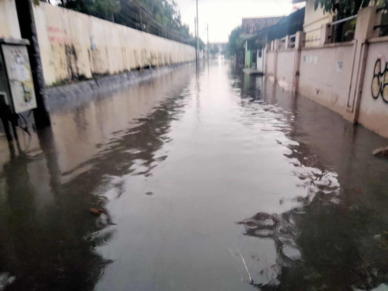 Diguyur Hujan Deras, Sejumlah Titik di Sukarame Banjir Lagi