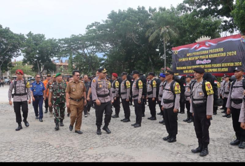 4.263 Personel Gabungan Dikerahkan untuk Amankan Pilkada Serentak 2024 di Lampung Selatan