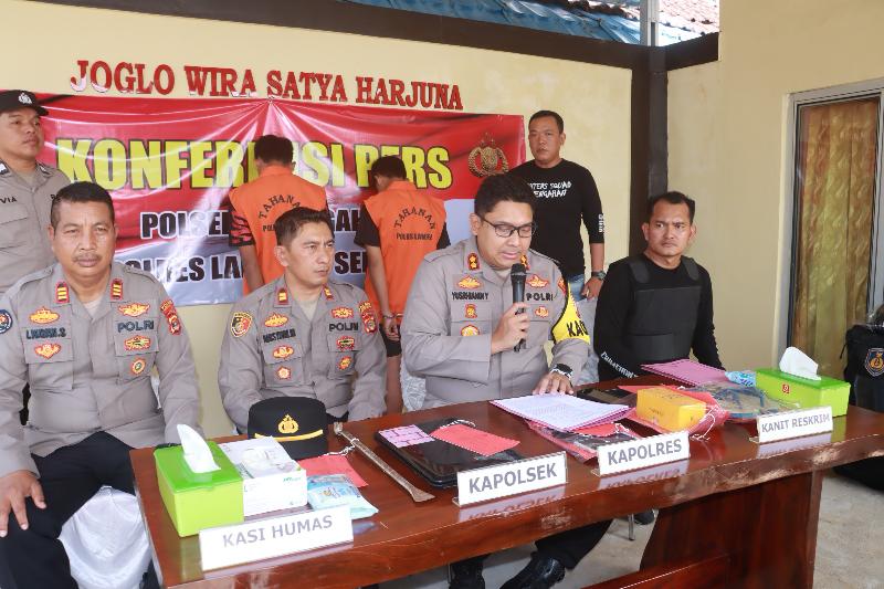 Tekab 308 Polres Lampung Selatan Tangkap 2 Pembobol Rumah di Bakauheni