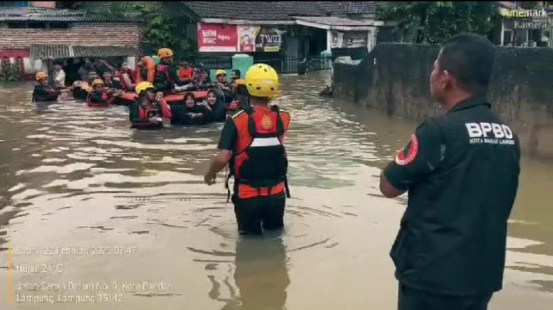 BPBD Kota Bandar Lampung, 9.022 Rumah Terdampak Banjir