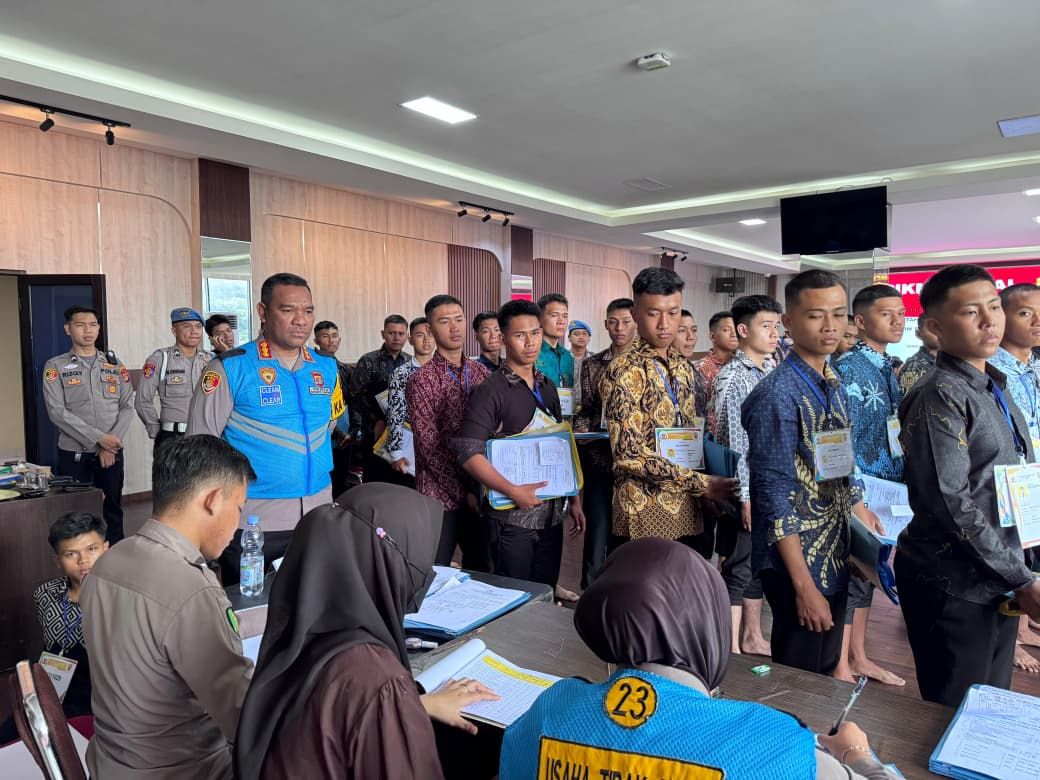 Seleksi Bintara Brimob 2026 Dimulai, 201 Peserta Jalani Rikmin di Polresta Bandar Lampung
