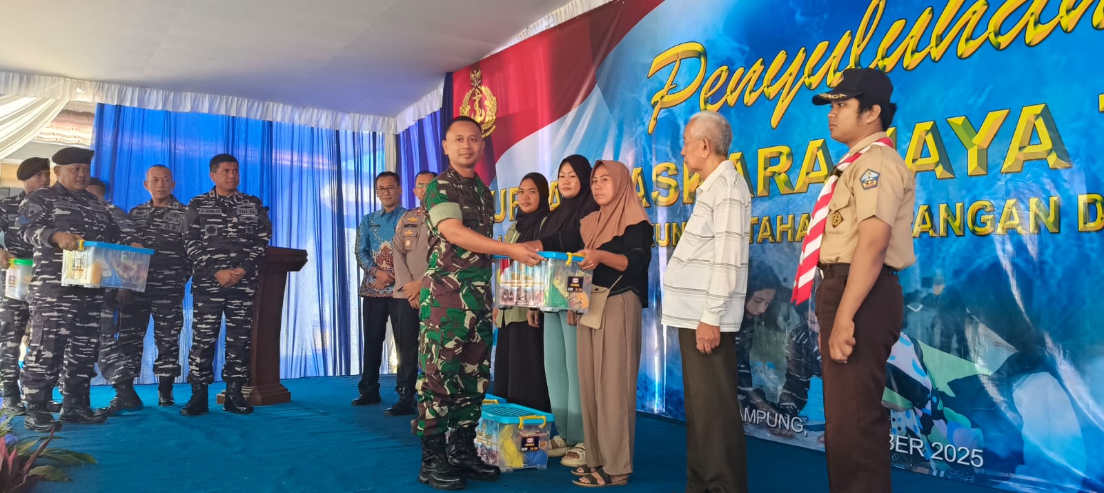 Dandim 0410/KBL Hadiri Bhakti Sosial Lanal Lampung Dukung Ketahanan Pangan