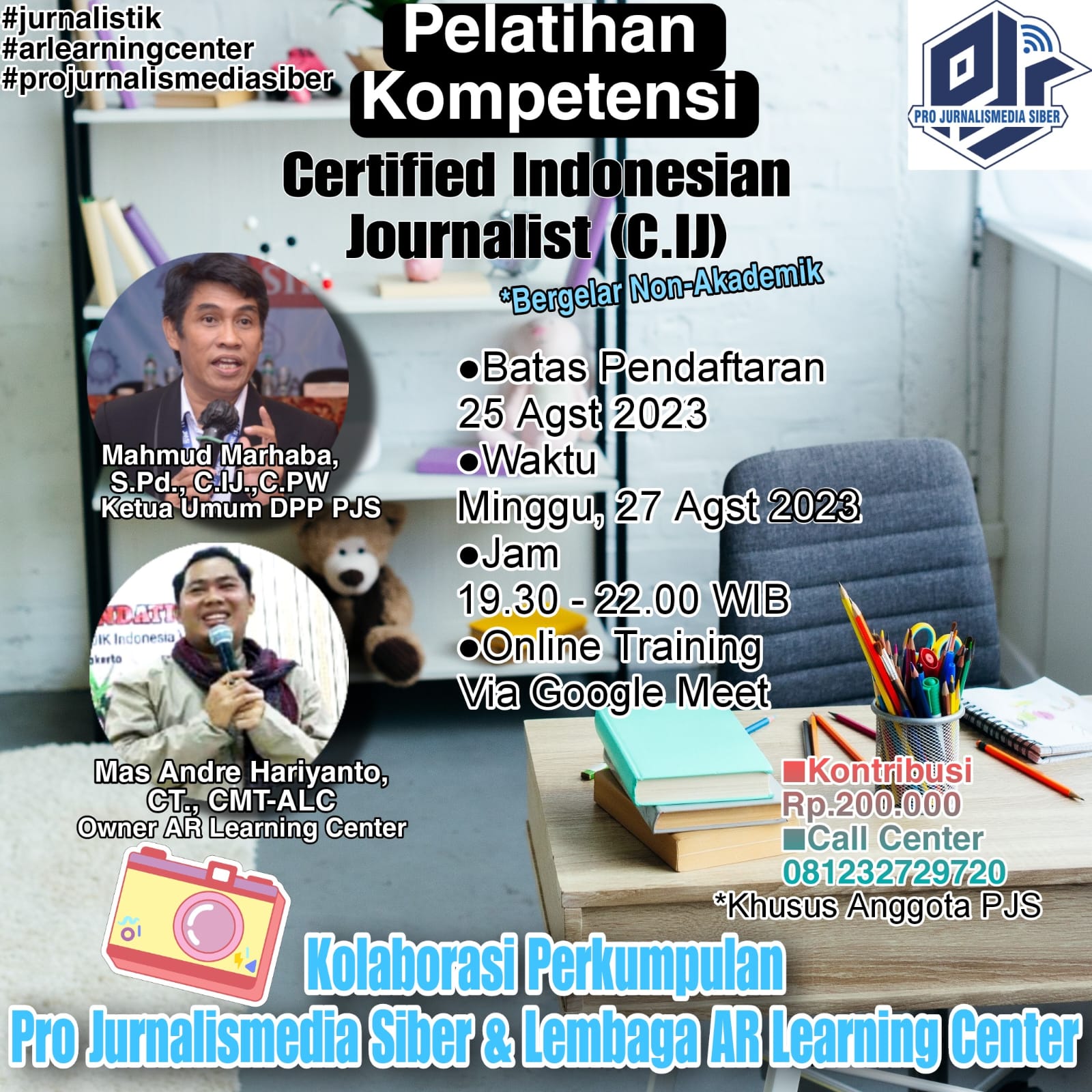 Bergelar Wartawan Kompeten, Pro Jurnalismedia Siber Gandeng AR Learning Center