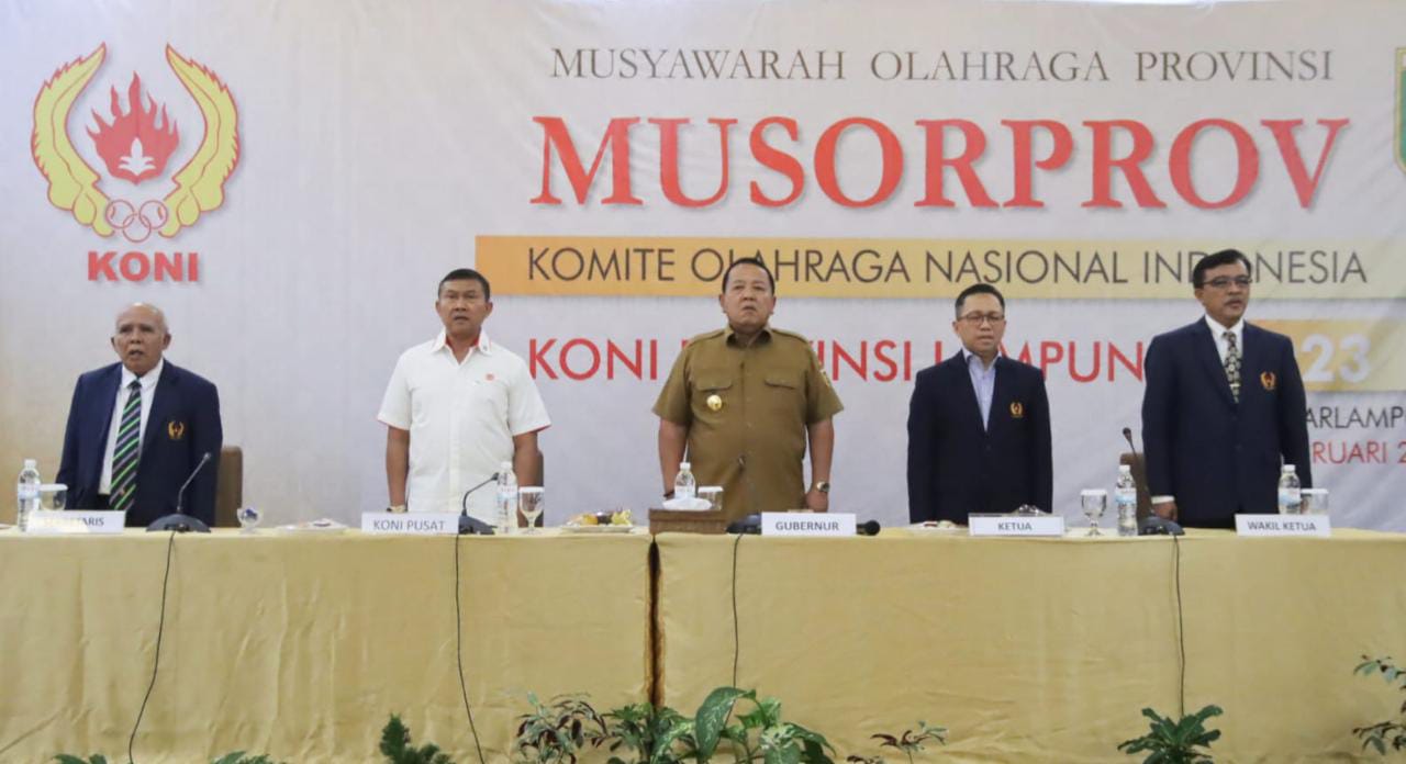 Buka Musorprov Koni, Gubernur Arinal Sebut 3 Tantangan Membangun Olahraga 