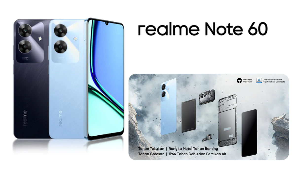 Intip Spesifikasi Realme Note 60, HP Sejutaan yang Diklaim Tahan Banting