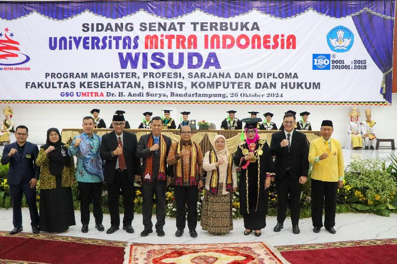 Pj Gubernur Lampung Hadiri Wisuda Umitra, Ajak Lulusan Kembangkan Potensi Daerah