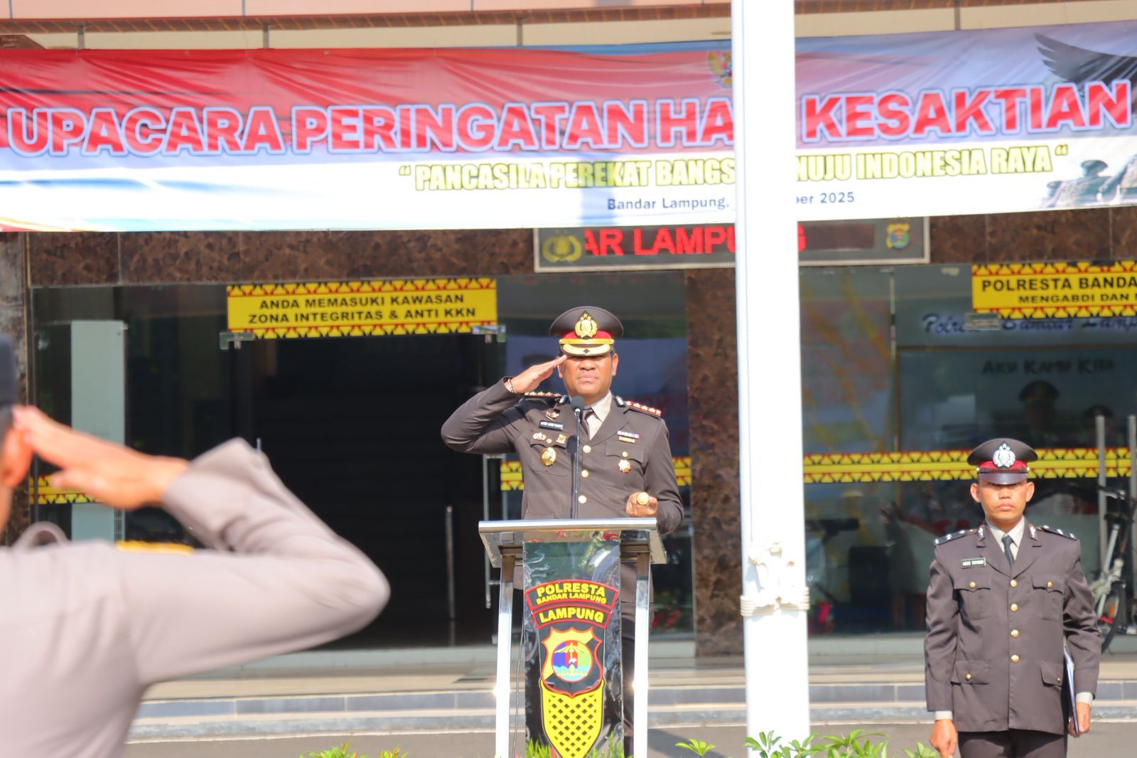 Polresta Bandar Lampung Gelar Upacara Hari Kesaktian Pancasila 2025