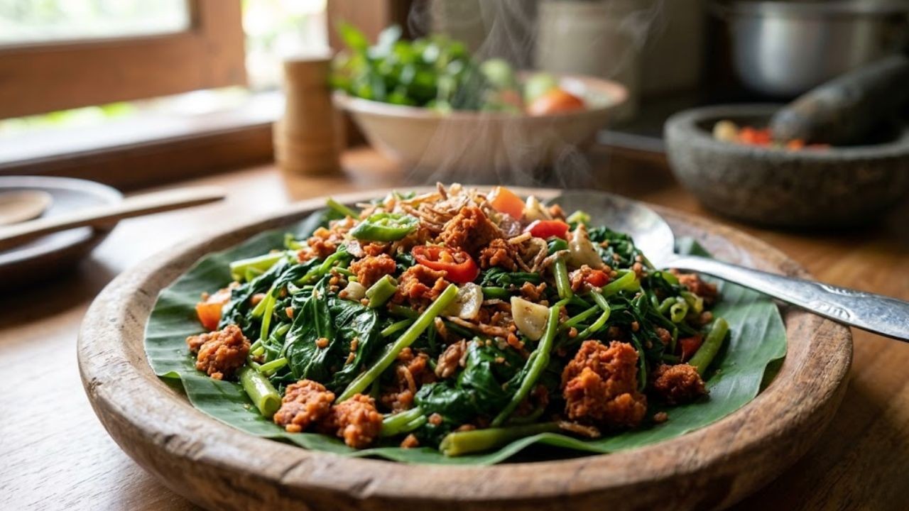 Kangkung Bumbu Oncom, Menu Sederhana Khas Tatar Sunda