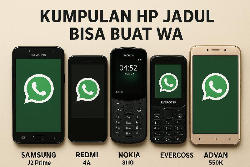 Pilihan HP Jadul di Bawah Sejuta yang Masih Lancar WA