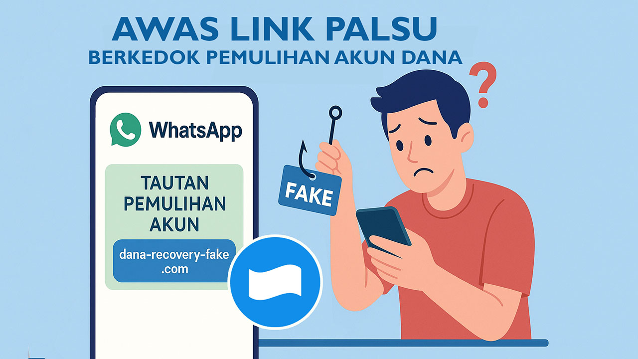 Waspada Link Palsu Berkedok Pemulihan Akun DANA, Begini Cara Aman Menghindarinya