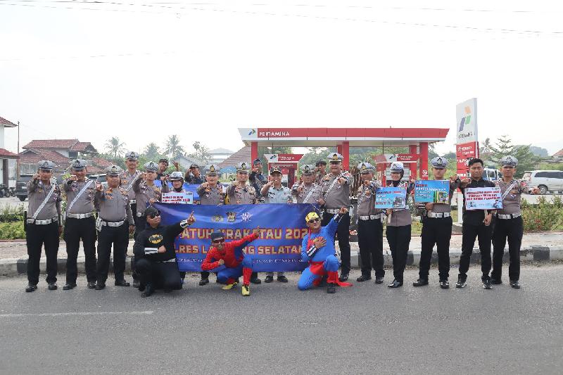 Polres Lamsel Gelar Gebyar Keselamatan Lalu Lintas 